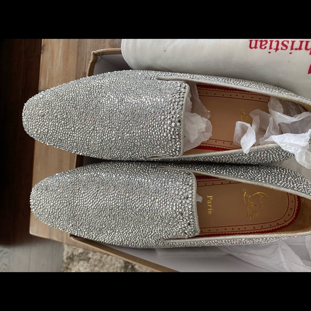 Christian Louboutin Loafer Swarovski Encrusted